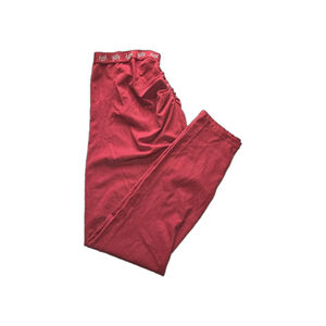 Yitty Spotlight Ruched Leggings XL Red Burgundy Metallic High Waist Scrunch